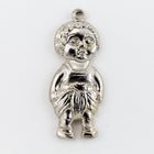 23mm Silver Child Wearing Dhoti Charm #CHA040-General Bead