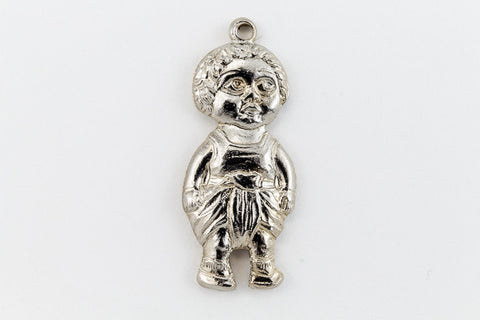 23mm Silver Child Wearing Dhoti Charm #CHA040-General Bead