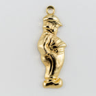 21mm Gold Dutch Boy Charm #CHA042-General Bead