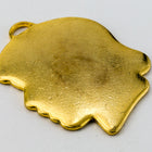 23mm Gold Girl's Profile Charm (2 Pcs) #CHA048-General Bead