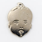 18mm Silver Baby Face Charm #CHA051-General Bead