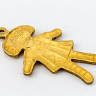 21mm Raw Brass Rag Doll Charm (2 Pcs) #CHA052-General Bead
