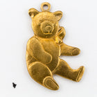 22mm Raw Brass Teddy Bear Charm (2 Pcs) #CHA054-General Bead
