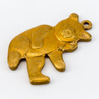 22mm Raw Brass Teddy Bear Charm (2 Pcs) #CHA054-General Bead