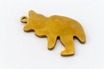 22mm Raw Brass Teddy Bear Charm (2 Pcs) #CHA054-General Bead