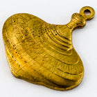 17mm Raw Brass Spinning Top Charm #CHA057