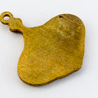 17mm Raw Brass Spinning Top Charm #CHA057