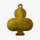 27mm Raw Brass Club Charm (2 Pcs) #CHA058-General Bead