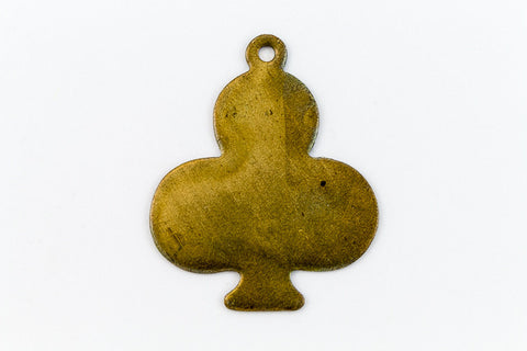 27mm Raw Brass Club Charm (2 Pcs) #CHA058-General Bead