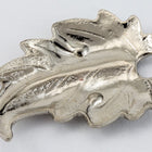 18mm Silver Ruffled Leaf Charm #CHA062-General Bead