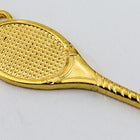 23mm Gold Tennis Racket Charm #CHA075-General Bead