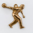 20mm Antique Brass Bowling Charm #CHA091-General Bead