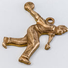20mm Antique Brass Bowling Charm #CHA091-General Bead