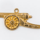 25mm Raw Brass Cannon Charm #CHA092-General Bead