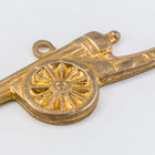 25mm Raw Brass Cannon Charm #CHA092-General Bead