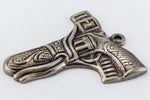 25mm Antique Silver Pistol in Holster Charm #CHA094-General Bead