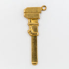 24mm Raw Brass Pipe Wrench Charm #CHA095-General Bead