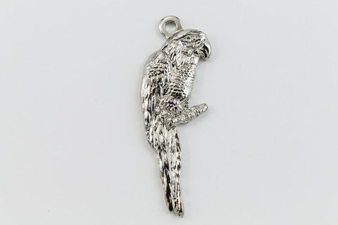 24mm Silver Parrot Charm #CHA106-General Bead