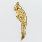 32mm Raw Brass Left Facing Parrot Charm (2 Pcs) #CHA326-General Bead