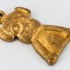 15mm Raw Brass Puppy Charm #CHA127-General Bead