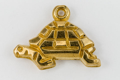 20mm Raw Brass Turtle Charm (2 Pcs) #CHA132-General Bead