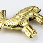 35mm Raw Brass Goat Bead (2 Pcs) #CHA141-General Bead
