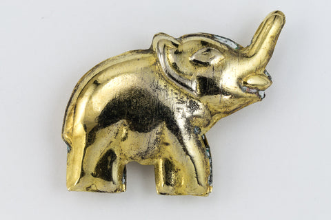 30mm Raw Brass Elephant Bead (2 Pcs) #CHA168-General Bead