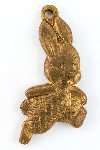 20mm Antique Brass Bunny Charm #CHA150-General Bead