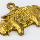 16mm Raw Brass Guinea Pig Charm #CHA151-General Bead