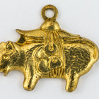16mm Raw Brass Guinea Pig Charm #CHA151-General Bead