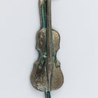 27mm Antique Silver Violin Charm #CHA167-General Bead