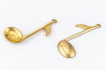 27mm Raw Brass Eighth Note Charm #CHA171