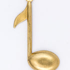 27mm Raw Brass Eighth Note Charm #CHA171