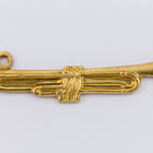 27mm Raw Brass Trumpet Charm #CHA174-General Bead