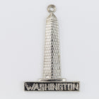 25mm Silver Washington Monument Charm #CHA185-General Bead