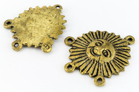 30mm Antique Brass Sun Drop (2 Pcs) #CHA187-General Bead