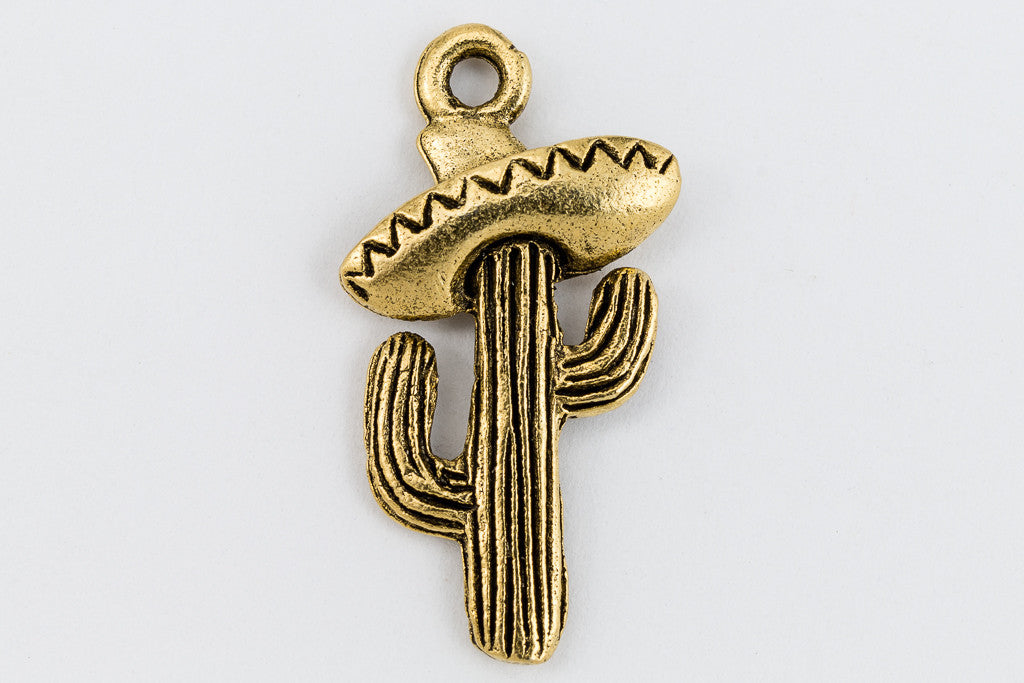 22mm Cactus with Sombrero Charm #CHA203 – General Bead