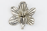 35mm Antique Silver Pewter Orchid Flower #CHA208-General Bead