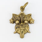 23mm Raw Brass Mask Charm #CHA209-General Bead