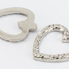 15mm Silver Fancy Open Heart Charm #CHA223-General Bead