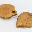 10mm Raw Brass Simple Heart Charm (2 Pcs) #CHA224-General Bead