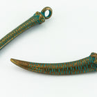 2.5" Antique Brass/Patina Pewter Tusk #CHA302-General Bead