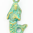 18mm Antique Brass/Patina Mermaid Pewter Charm #CHA307-General Bead