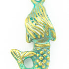 18mm Antique Brass/Patina Mermaid Pewter Charm #CHA307-General Bead