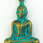 36mm Antique Brass/Patina Buddha Pewter Charm #CHA308-General Bead