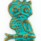18mm Antique Brass/Patina Owl Pewter Charm #CHA311-General Bead