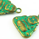 21mm Antique Brass/Patina Laughing Buddha Pewter Charm #CHA319-General Bead
