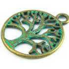 20mm Antique Brass/Patina Tree of Life Pewter Charm #CHA320 SOLD OUT-General Bead