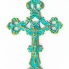 30mm Antique Brass/Patina Pewter Crucifix #CHA323-General Bead