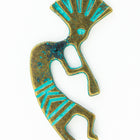 40mm Antique Brass/Patina Kokopelli Pewter Charm #CHA325-General Bead